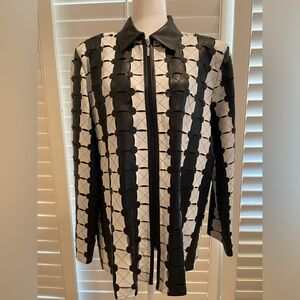 Leather Jacket with Zipper